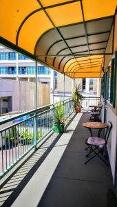 A balcony or terrace at Stay Hostel Rotorua