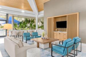 Uma TV ou centro de entretenimento em Marriott's Royal Palms