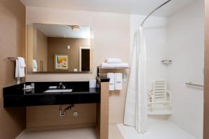 Vannituba majutusasutuses Fairfield Inn & Suites by Marriott Bay City, Texas