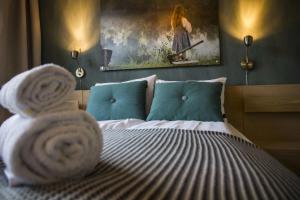 Letto o letti in una camera di Lillehammer Turistsenter Budget Hotel