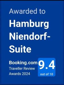 Certifikát, hodnocení, plakát nebo jiný dokument vystavený v ubytování Hamburg Niendorf-Suite