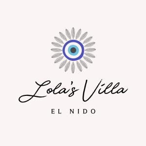 エルニドにあるLolas Villa El Nidoのエルインディコのビタスヴィラのロゴ