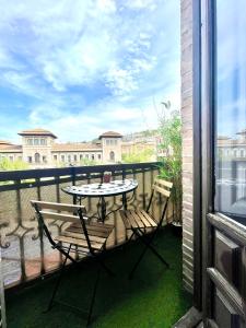 Balkon atau teras di Itinere Rooms