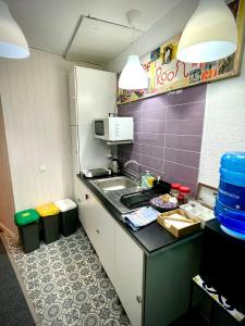 Dapur atau dapur kecil di Itinere Rooms