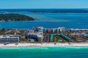 an aerial view of a resort on the beach at Destin West Gulfside #203 in Fort Walton Beach