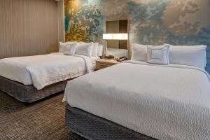 Кровать или кровати в номере Courtyard Austin by Marriott Northwest/Lakeline