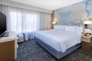 Postelja oz. postelje v sobi nastanitve Courtyard by Marriott Secaucus Meadowlands