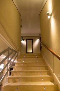 a set of stairs in a building at Albergo della Posta in Taverna