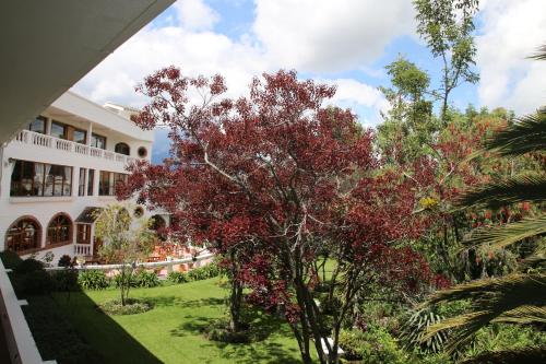 Um jardim em La Posada del Quinde