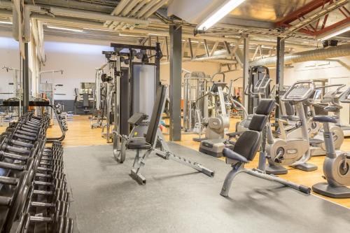 Fitnesscenter och/eller fitnessfaciliteter på Hotell Moskogen