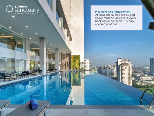 an image of a swimming pool in a building at Sunway Sanctuary - Seniors Hotel & Residences in Subang Jaya