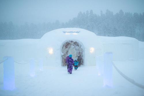 Sorrisniva Igloo Hotel ในช่วงฤดูหนาว