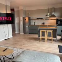 Loft 7 15min HBF 2BR Smart TV Wifi, Schönefeld-Abtnaundorf, Leipzig, hótel á þessu svæði