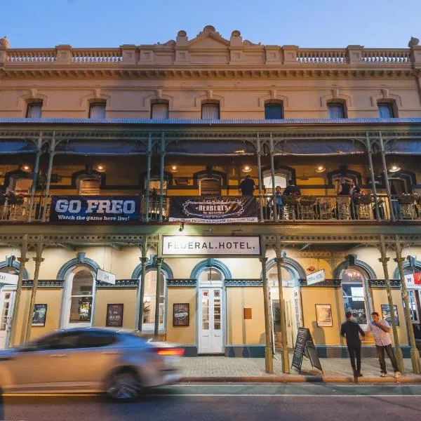 The Federal Boutique Hotel, hotel Fremantle-ben