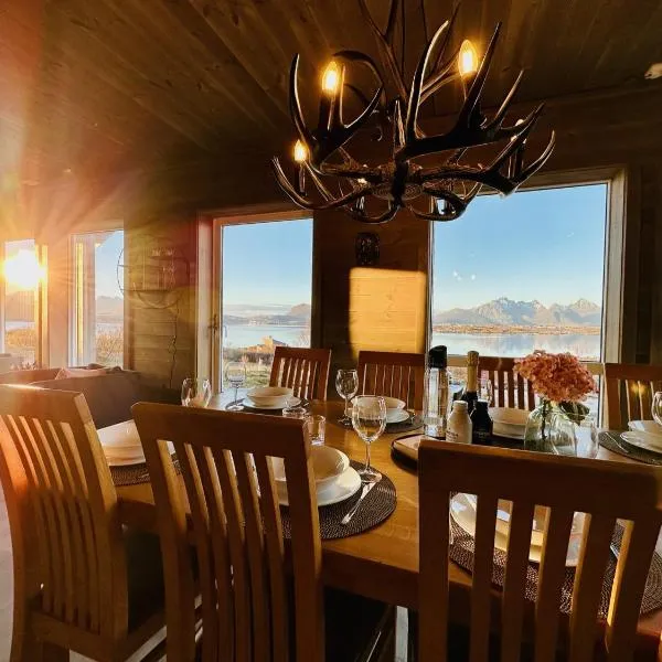 Lofotenholidays, Luxury cabin with panoramic view, hotell på Leknes