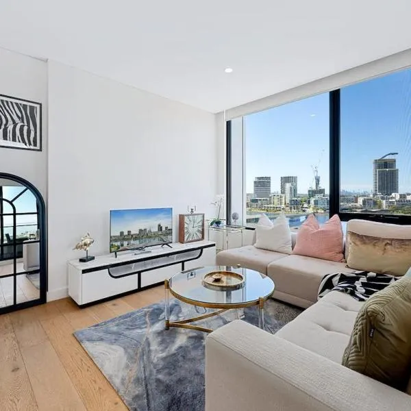 Aircabin｜Wentworth Point｜Stylish Comfy｜2 Beds Apt, hotell i Sydney