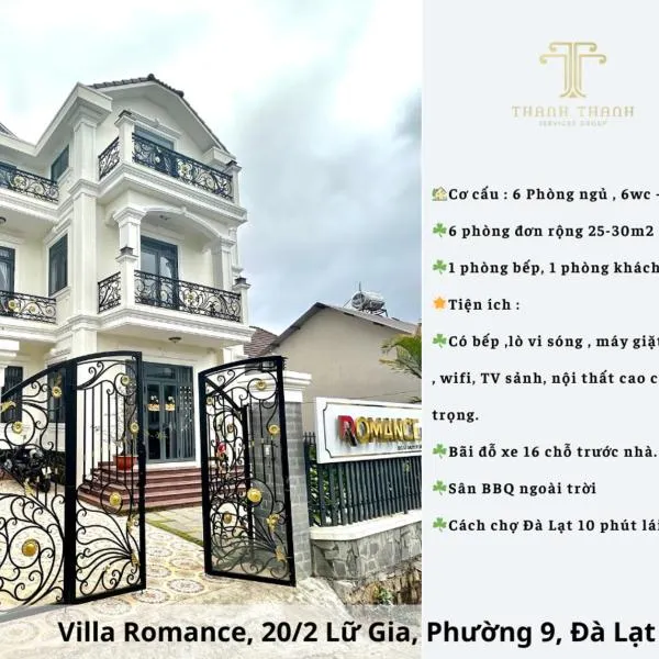 VILLA ROMANCE Lữ Gia, hótel í Da Lat