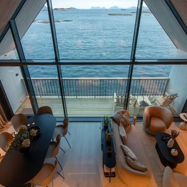 Leilighet med fantastisk utsikt, hotell i Henningsvær