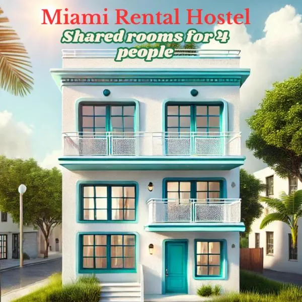 103 Miami Shared Rooms for Men Central Comfortable, Affordable, Hotel in Miami