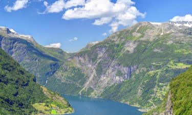 Cabanes i cottages a Geiranger Fjord