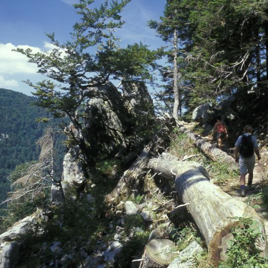 Spectacular scenery ng Crest Route Hiking Trail