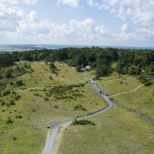 Magbisikleta sa countryside ng Hiddensee Island