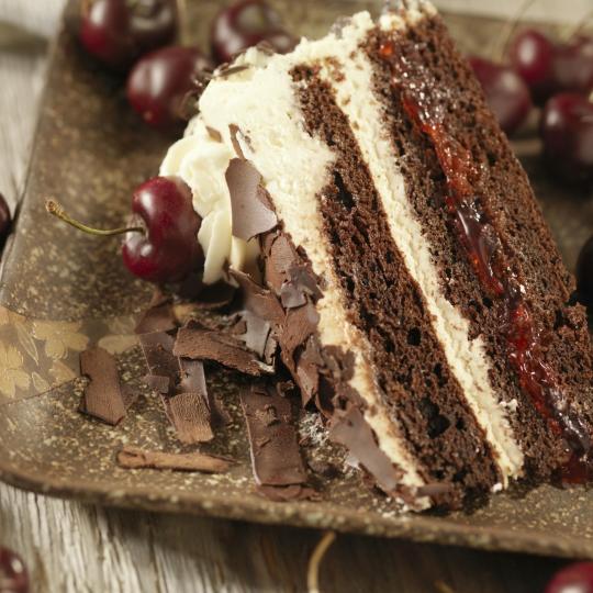 La deliziosa torta della Foresta Nera al Café Schaefer