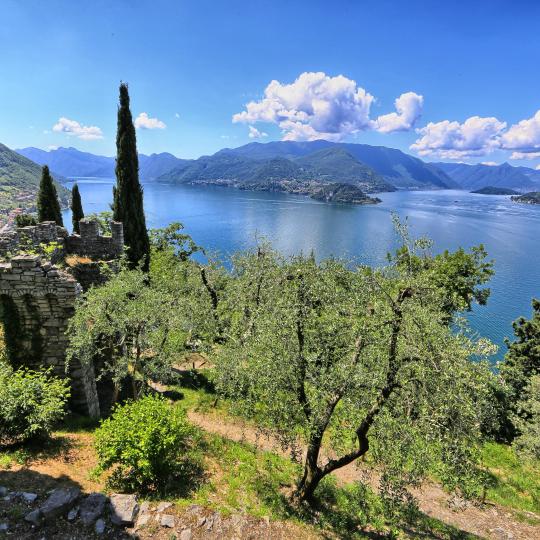 Fantastic views at sacred Sacro Monte di Ossuccio