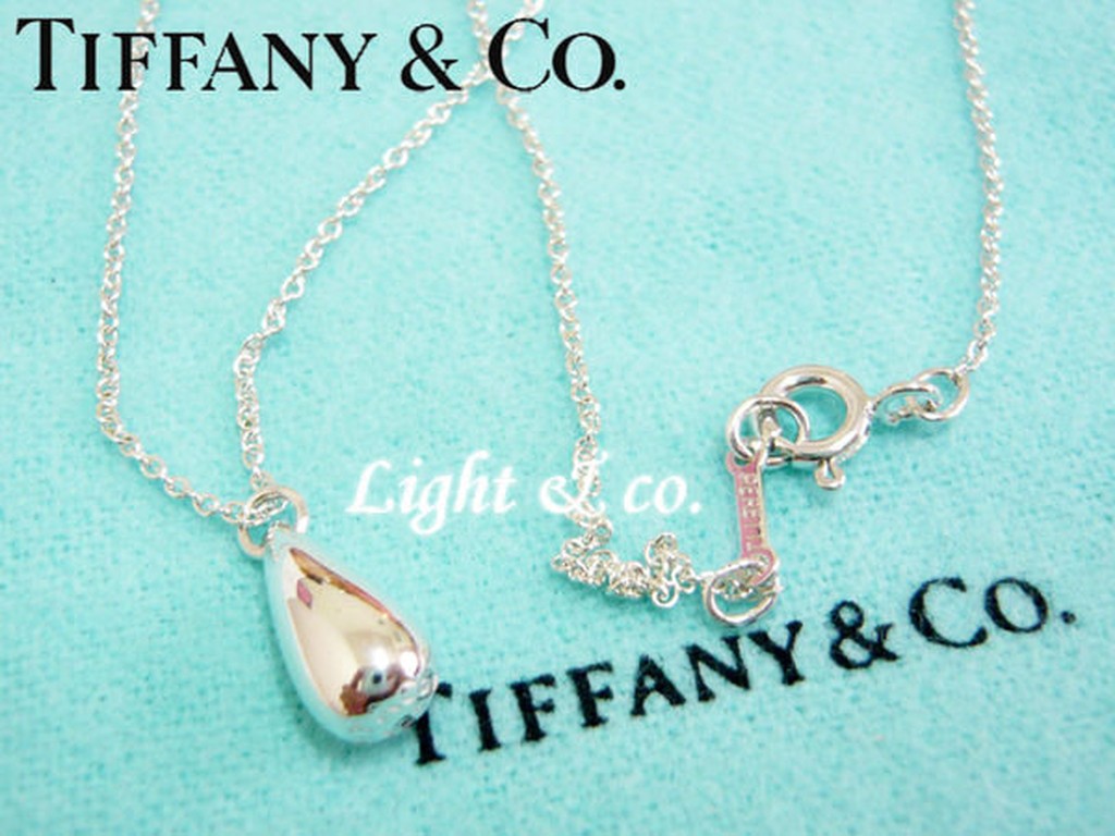 【Light &amp; co.】專櫃真品 TIFFANY 925 純銀 水滴 眼淚 淚滴 項鍊 ring