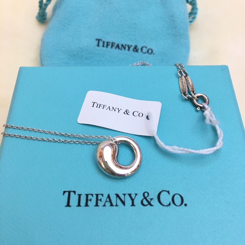 全新 正品 Tiffany小太極 經典款純銀飾項鍊