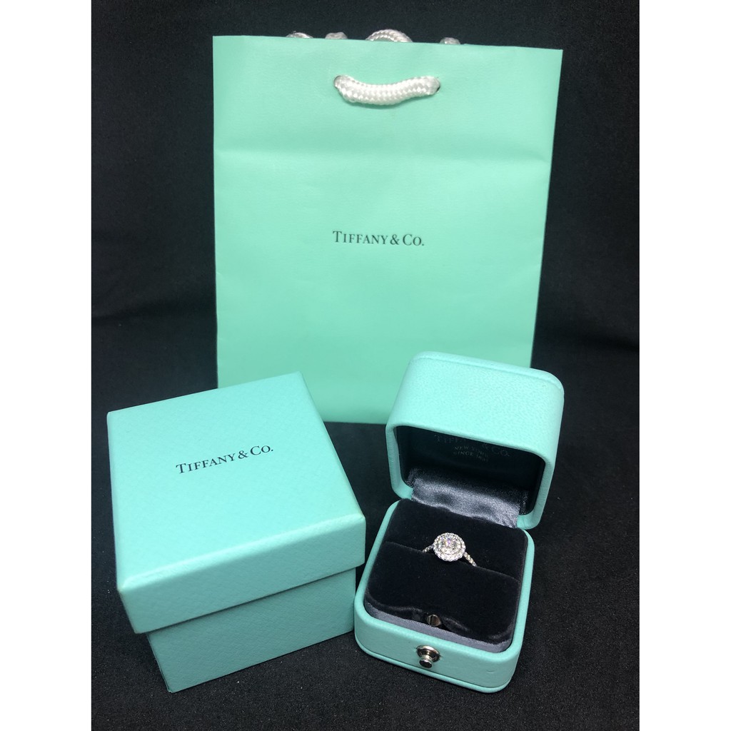 [6月超優惠 稀有高階]Tiffany&amp;Co Tiffany Soleste 高階 排鑽 線戒 婚戒 戒指
