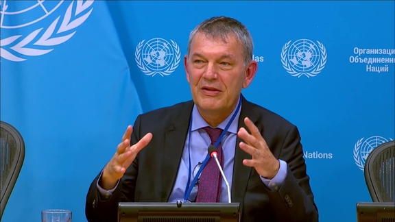 Philippe Lazzarini (UNRWA) on Palestine Refugees - Press Conference