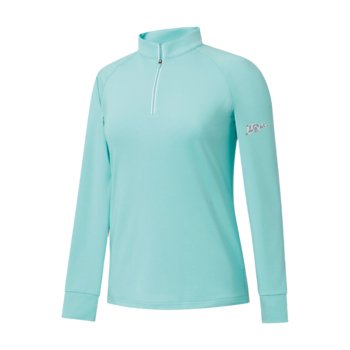 FootJoy Women's Dot Quarter-Zip (Aqua)