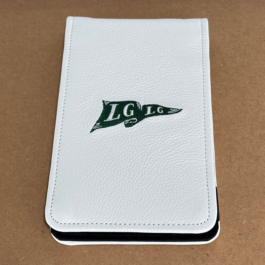 Scorecard /  Yardage Book Cover - LGLG Flag Design (White)