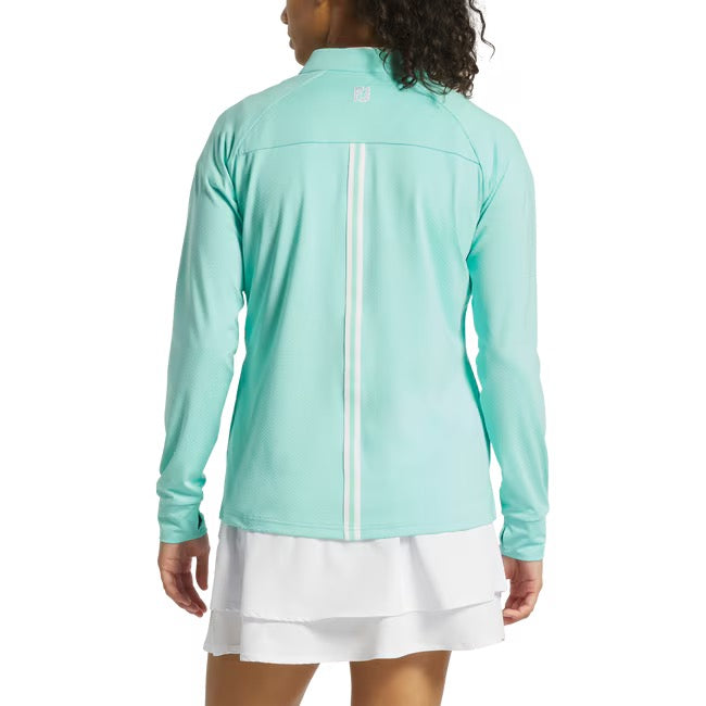 FootJoy Women's Dot Quarter-Zip (Aqua)