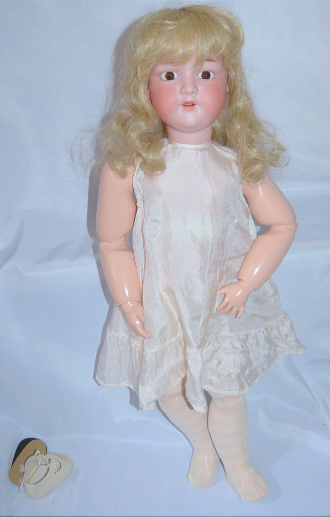 Antique 29" JDK Kestner German Bisque Child Doll Rare Mold #12 Mama Pull Strings