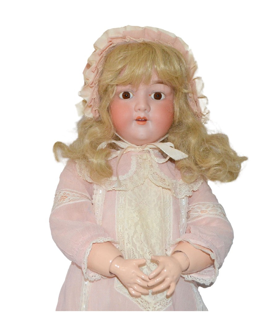 Antique 29" JDK Kestner German Bisque Child Doll Rare Mold #12 Mama Pull Strings