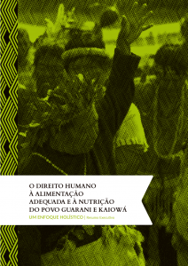 O Direito Humano à Alimentação Adequada e à Nutrição do povo Guarani e Kaiowá – um enfoque holístico