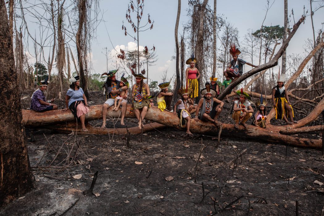 A comunidade Huni Kuī do Centro Huwá Karu Yuxibu, em Rio Branco, no Acre, teve 100 de seus 200 hectares queimados em 2019. Foto: Denisa Sterbova/Cimi