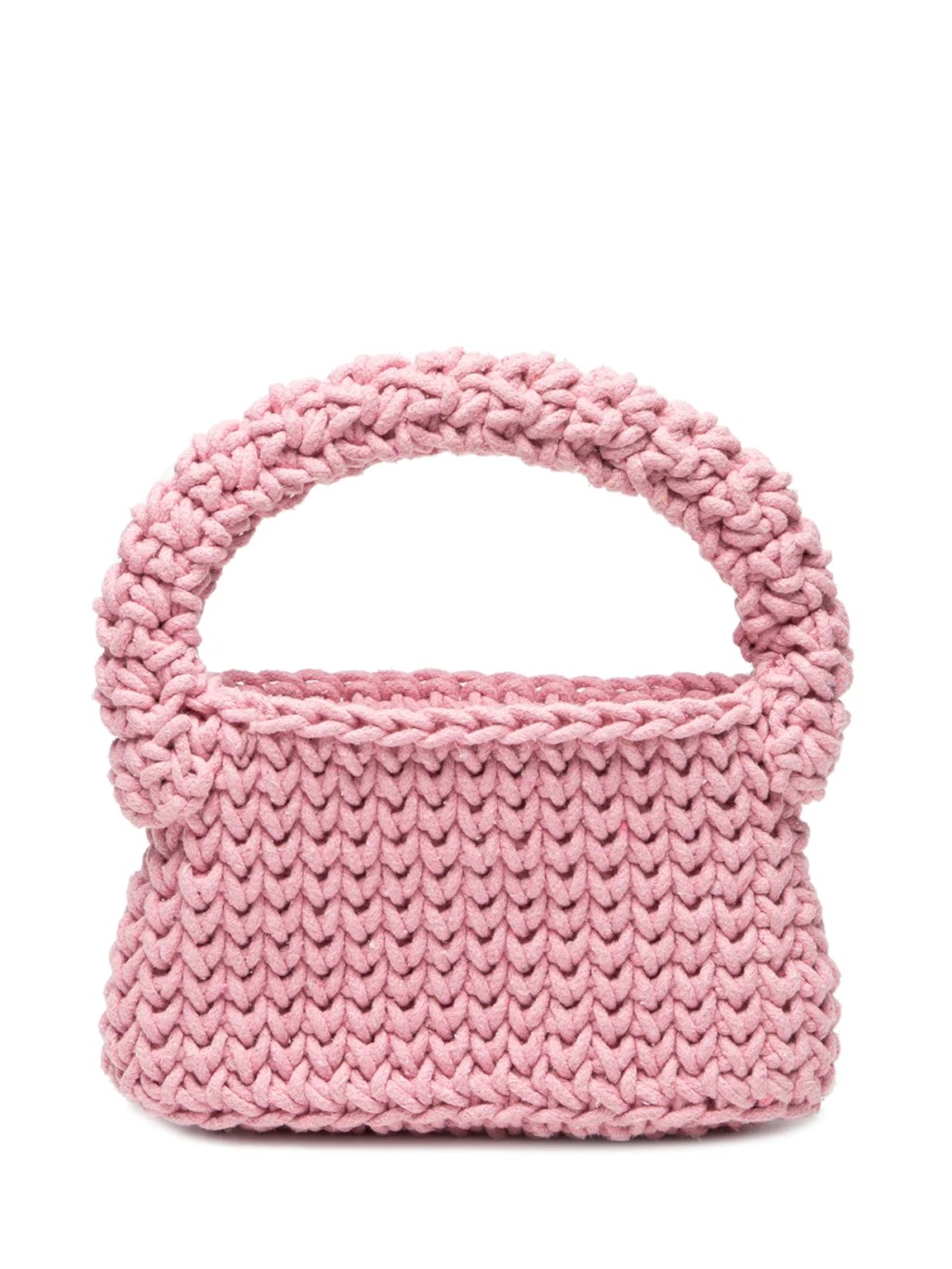 Bolsa de crochê rosa