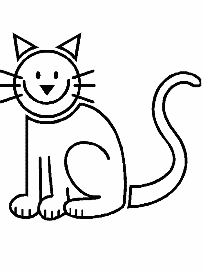 Cartoon Cat Horror Coloring Pages