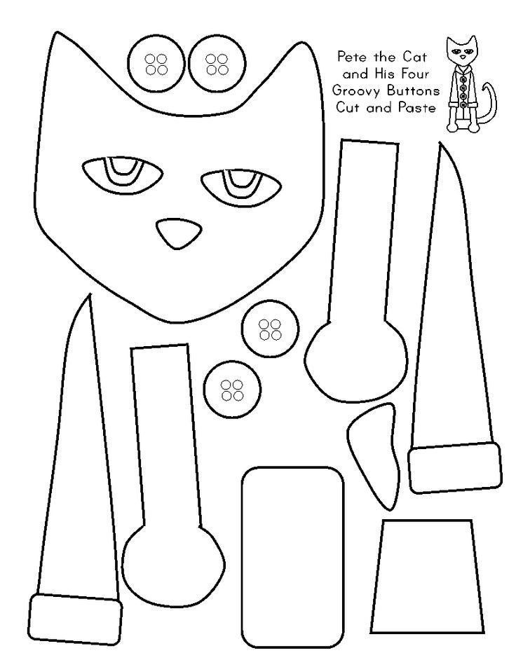 Printable Pete The Cat Craft