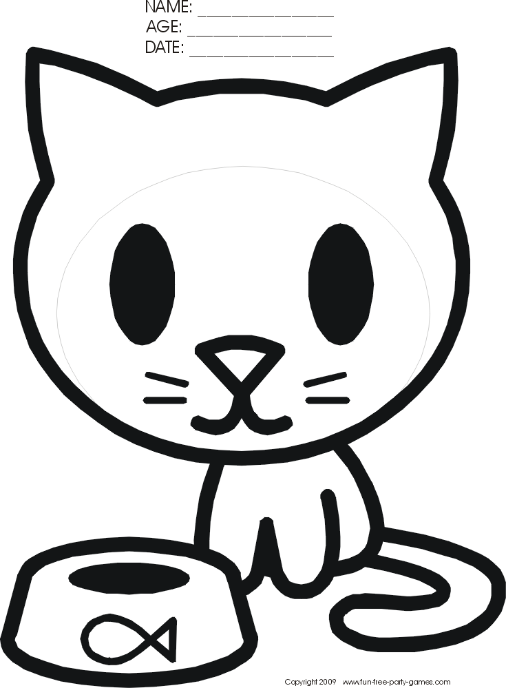 Evil Cartoon Cat Coloring Pages Coloring Pages