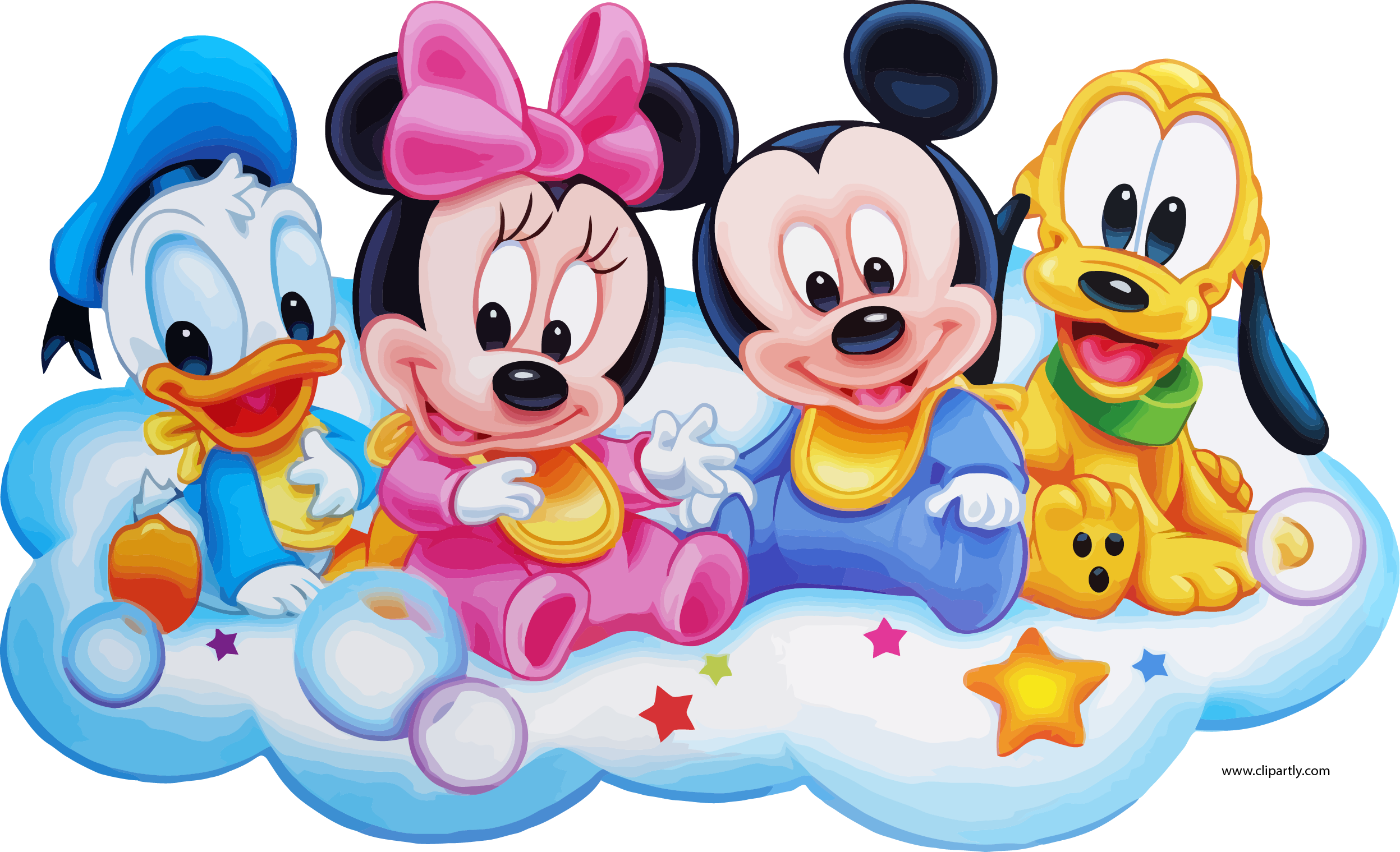 The Characters Of Disney Cartoons Clipart Instant Download 12 Png ...