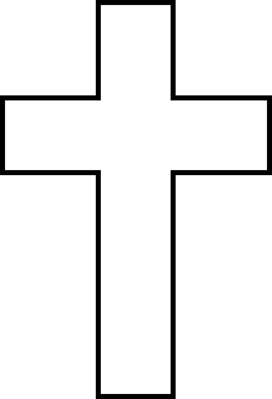 Cross transparent black