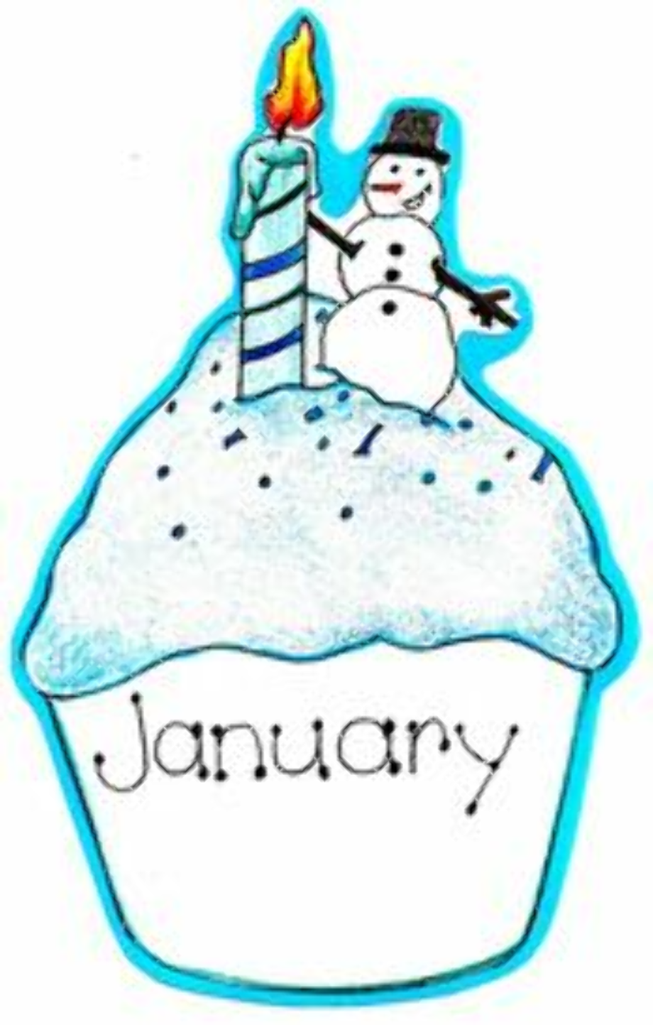 January cupcake