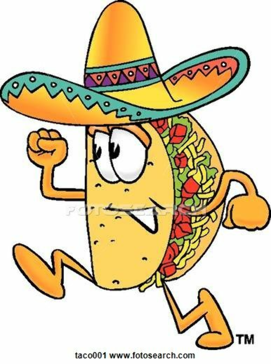 Taco drawn