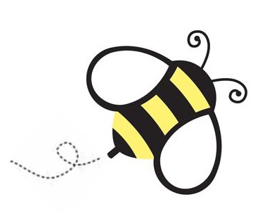 Bee buzzing clipart