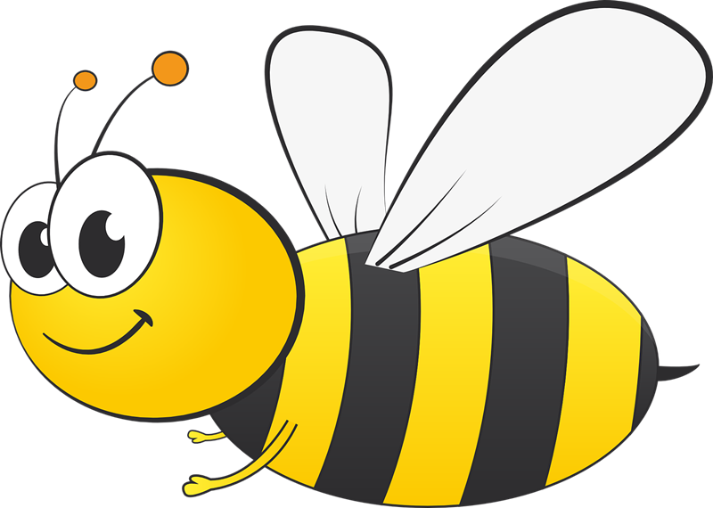 Bee free to use clipart