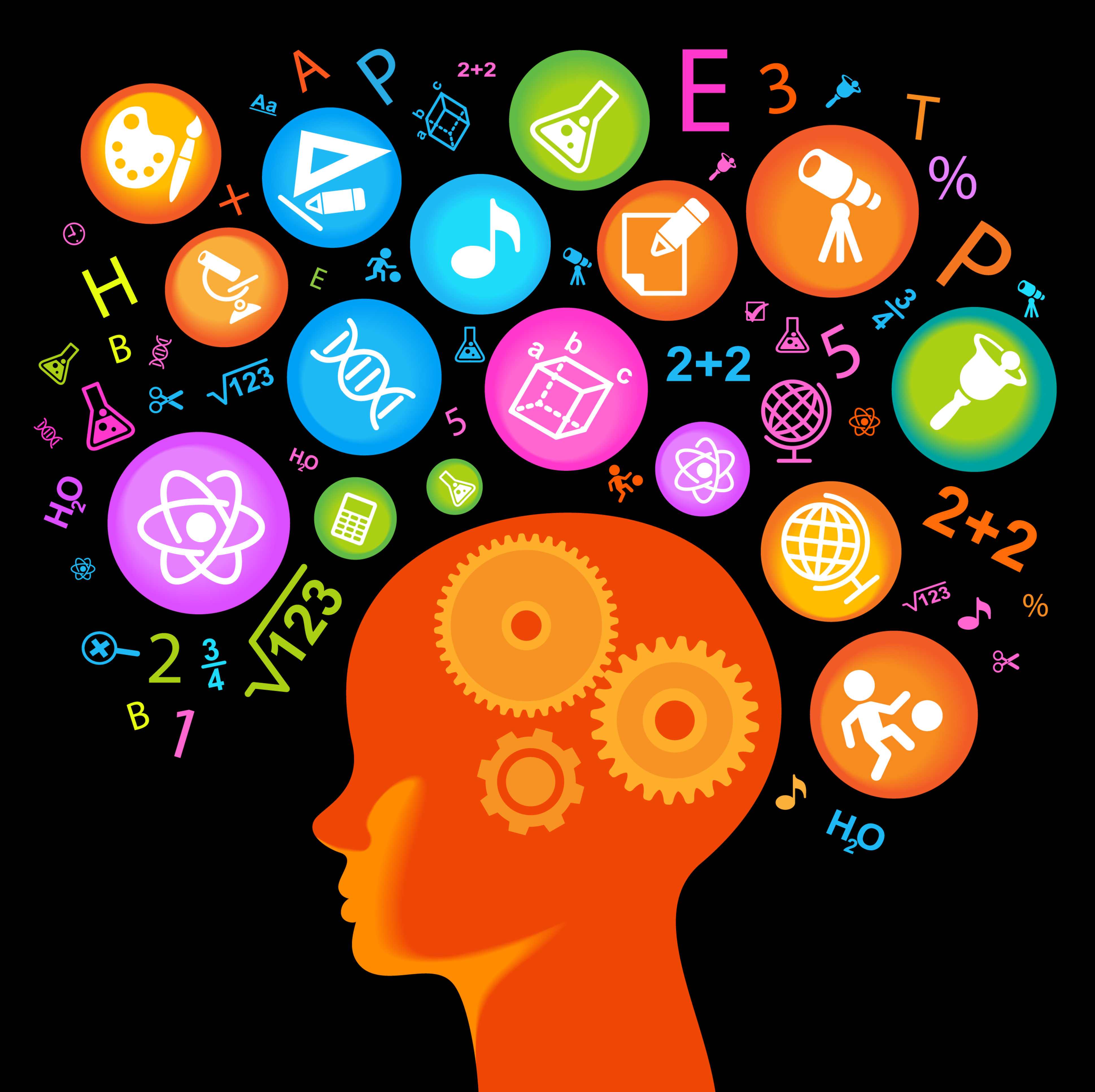 Brain learning clipart